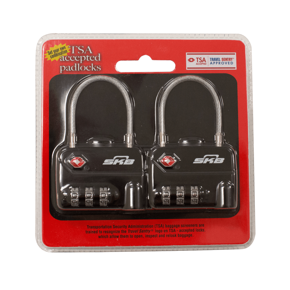 SKB TSA Cable Combination Padlock 2 Pack